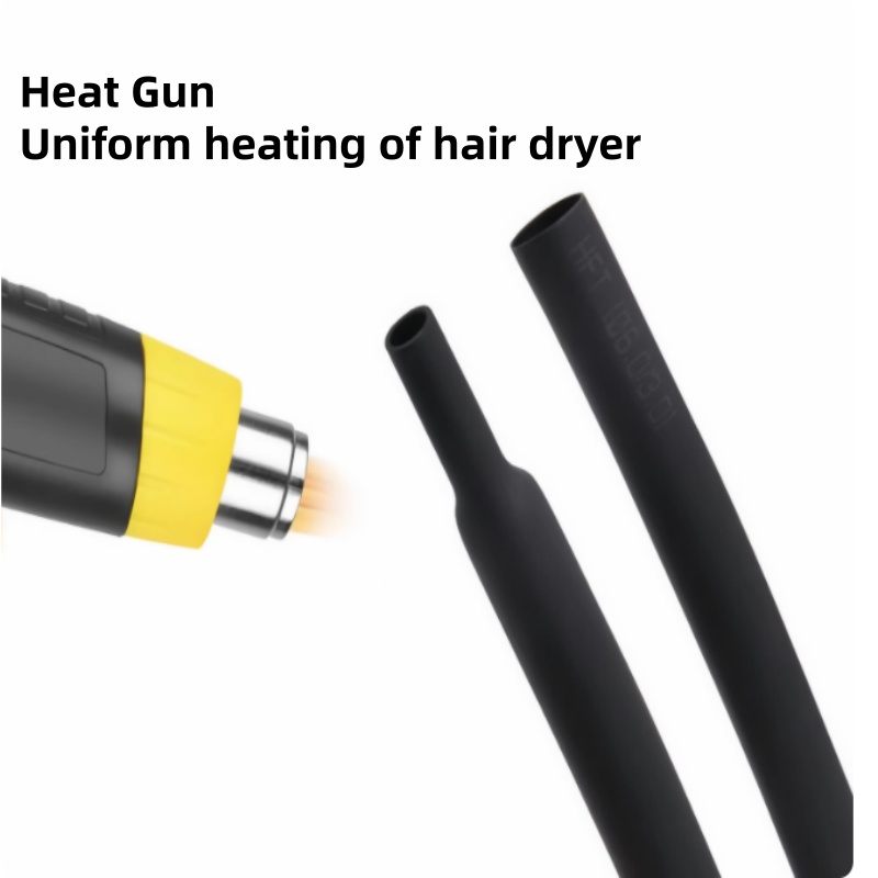 Black Heat Shrink Tubing 1M 5M - Electronics Repair Youtube review and price